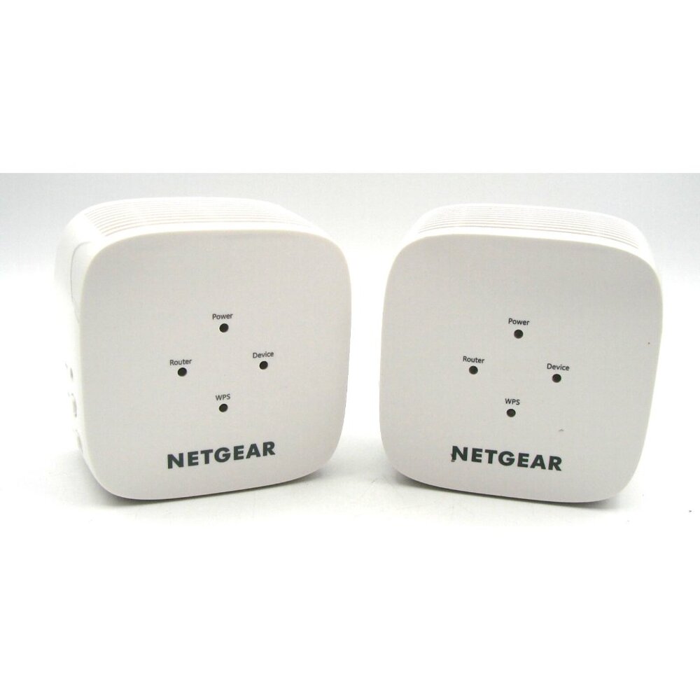 Lot of 2 Netgear AC750 Wifi Range Extender Model EX3110 White Wireless Range Ext